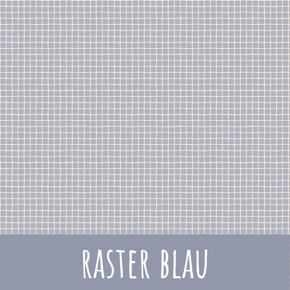 Raster blau Baumwolle - Mamikes