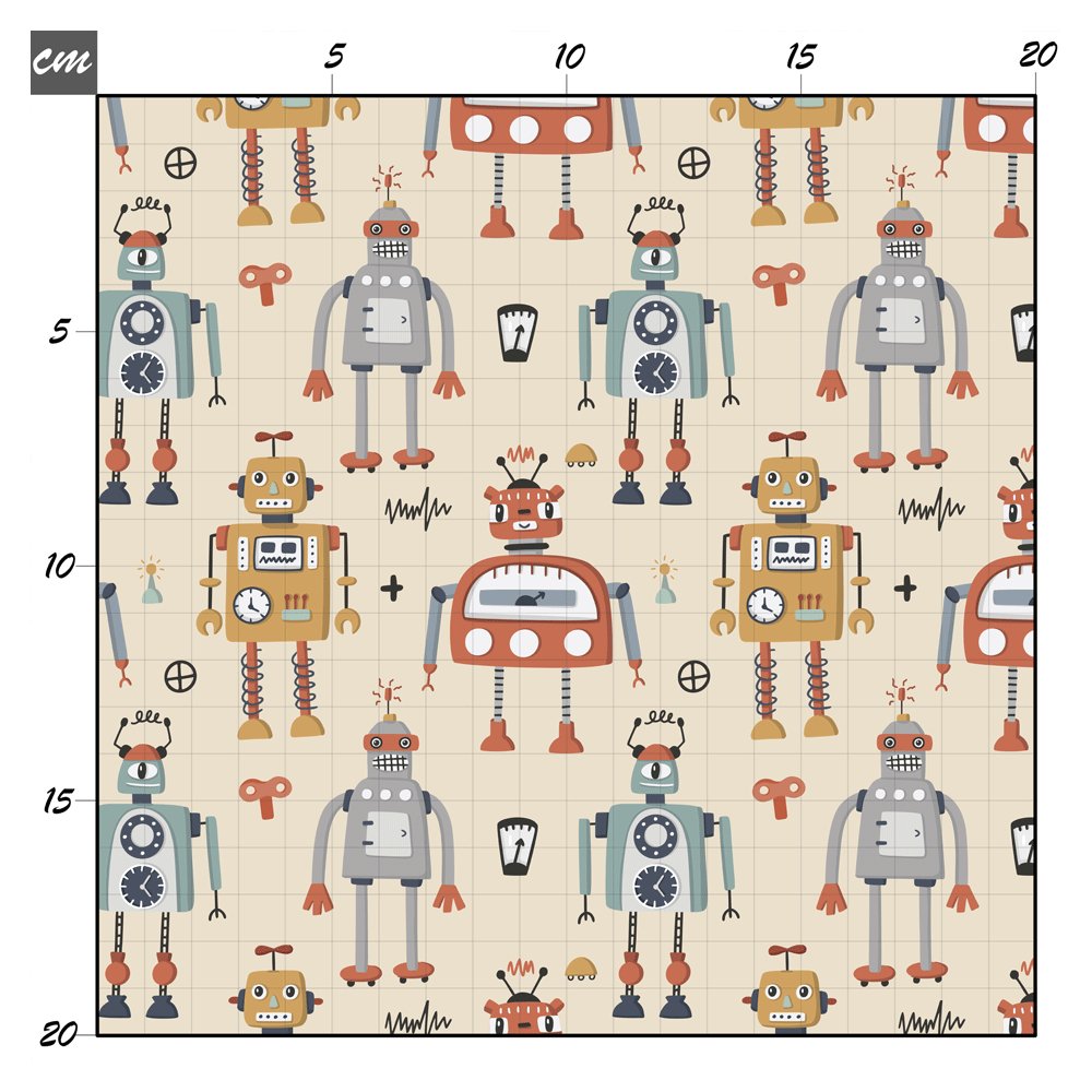 Robotastisch beige Bio Jersey - Mamikes