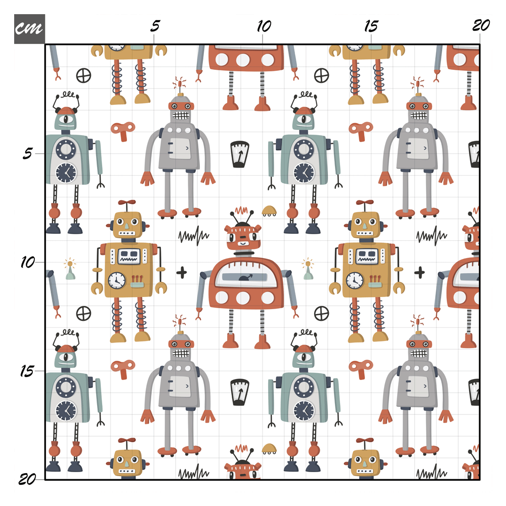 Robotastisch weiß Baumwolle - Mamikes
