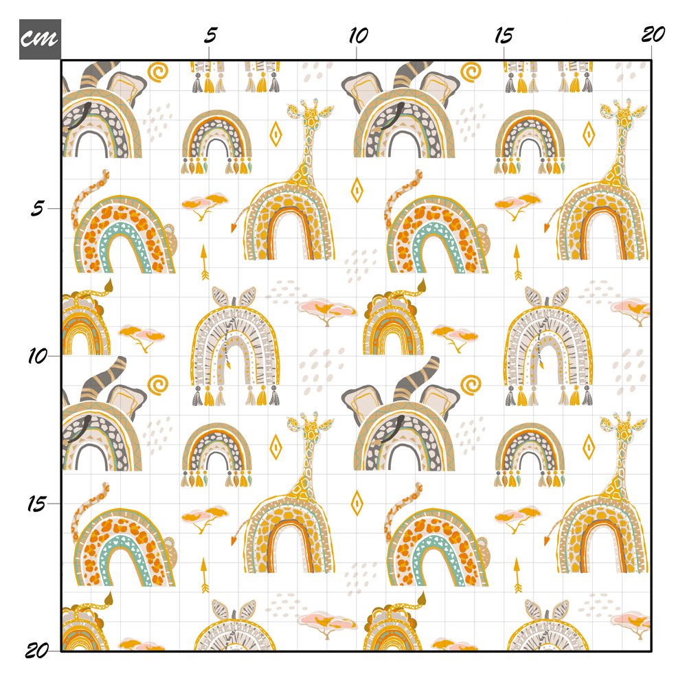 Safari rainbow Baumwolle - Mamikes