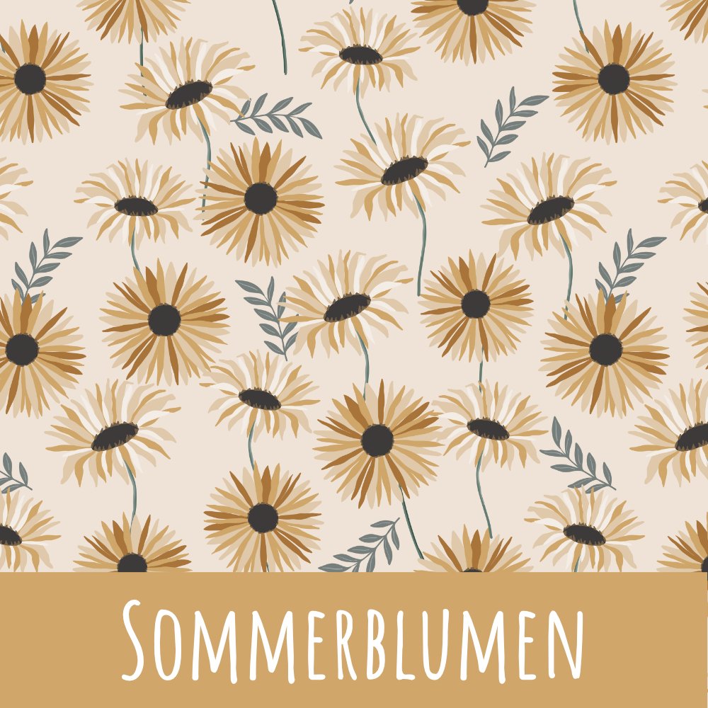 Sommerblumen Baumwolle - Mamikes