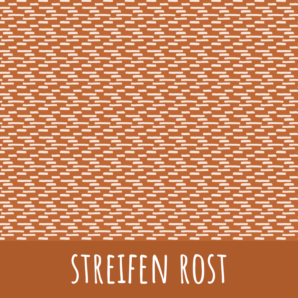 Streifen rost Vorbestellung (Stoffart wählbar) - Mamikes