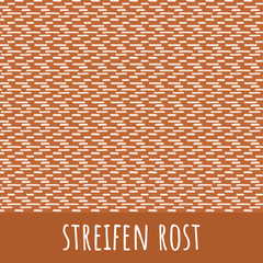 Streifen rost Vorbestellung (Stoffart wählbar) - Mamikes
