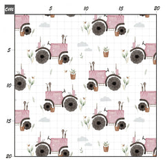 Traktor rosa Musselin - Mamikes