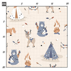 Tribal friends beige Bio Jersey - Mamikes