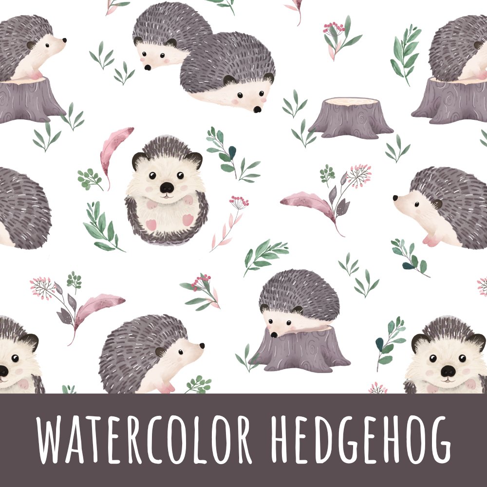 Watercolor hedgehog Baumwolle - Mamikes