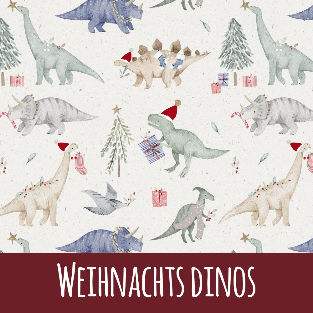 Weihnachts Dinos Bio Jersey - Mamikes