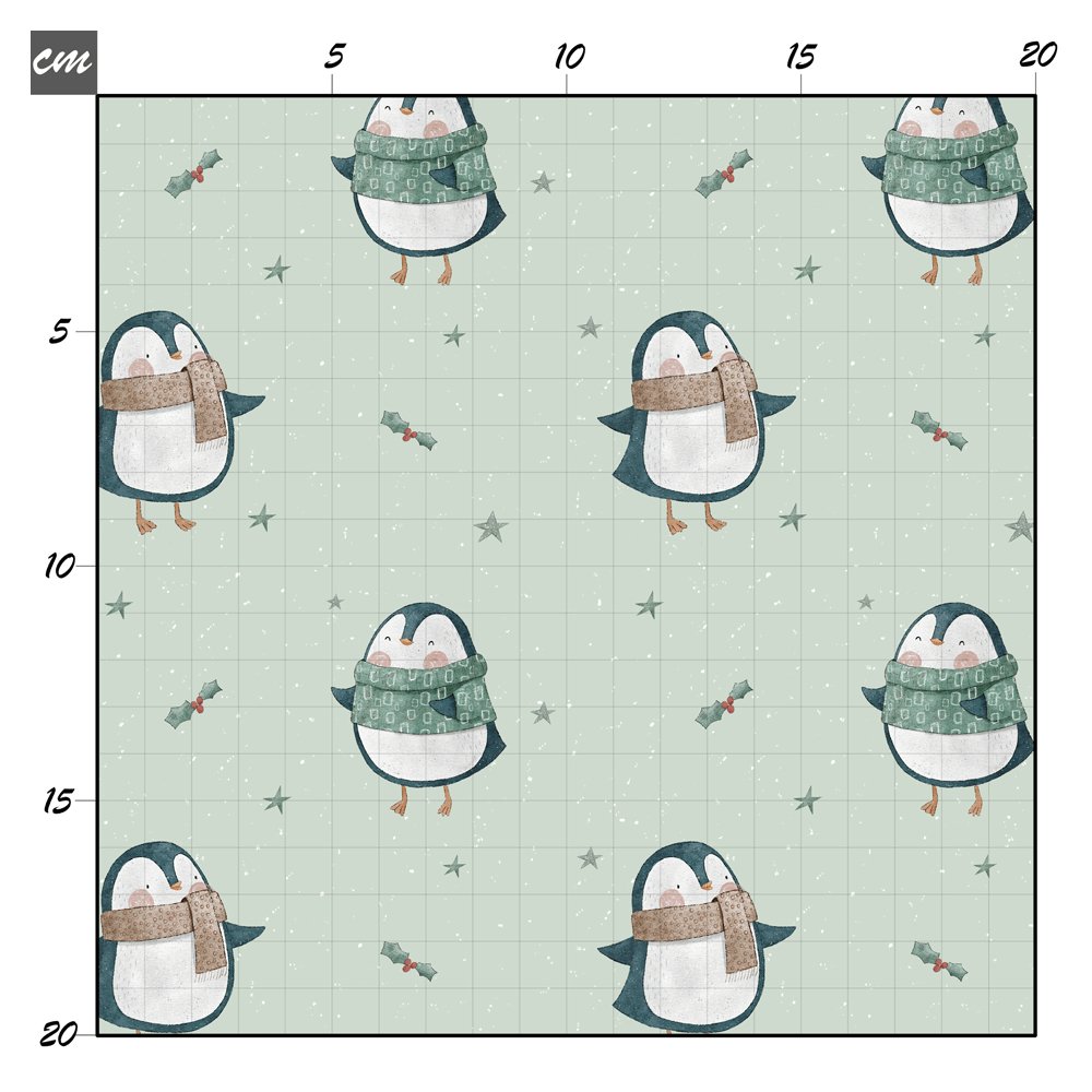Winter Pinguin Party Baumwolle - Mamikes