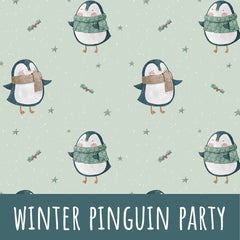 Winter Pinguin Party Baumwolle - Mamikes