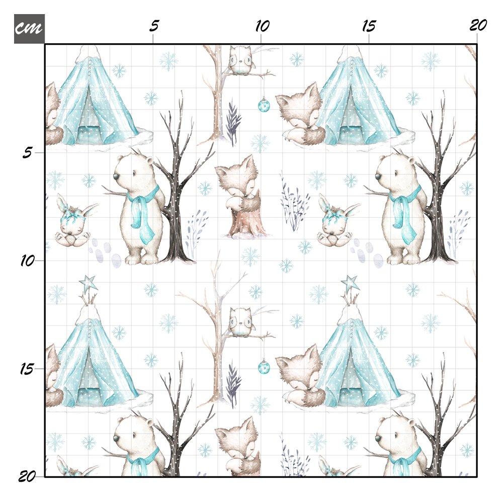 Winter woodland animals Bio Jersey - Mamikes