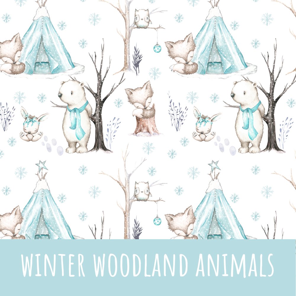 Winter woodland animals Bio Jersey - Mamikes